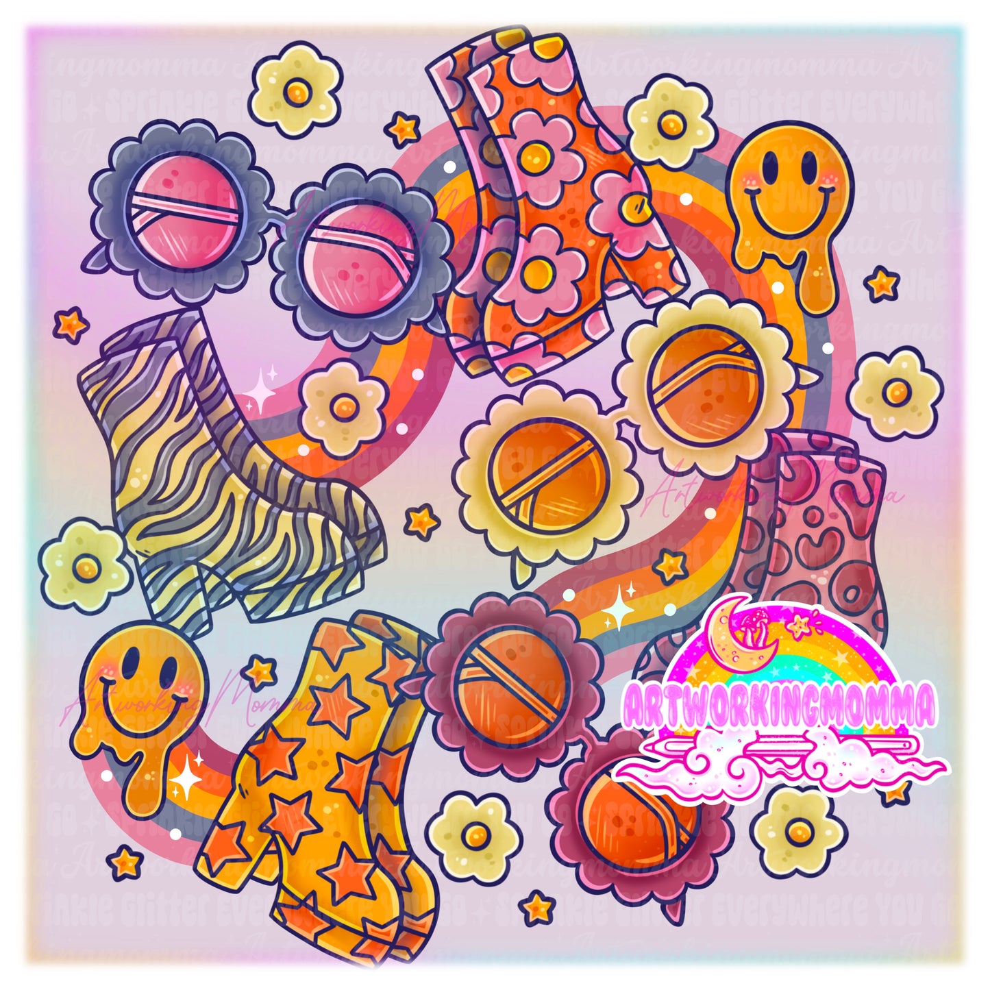 Funky Gogo Boots & PNG