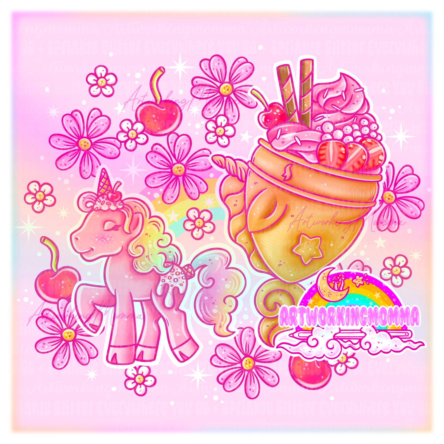 Icecream Unicorn and PNG
