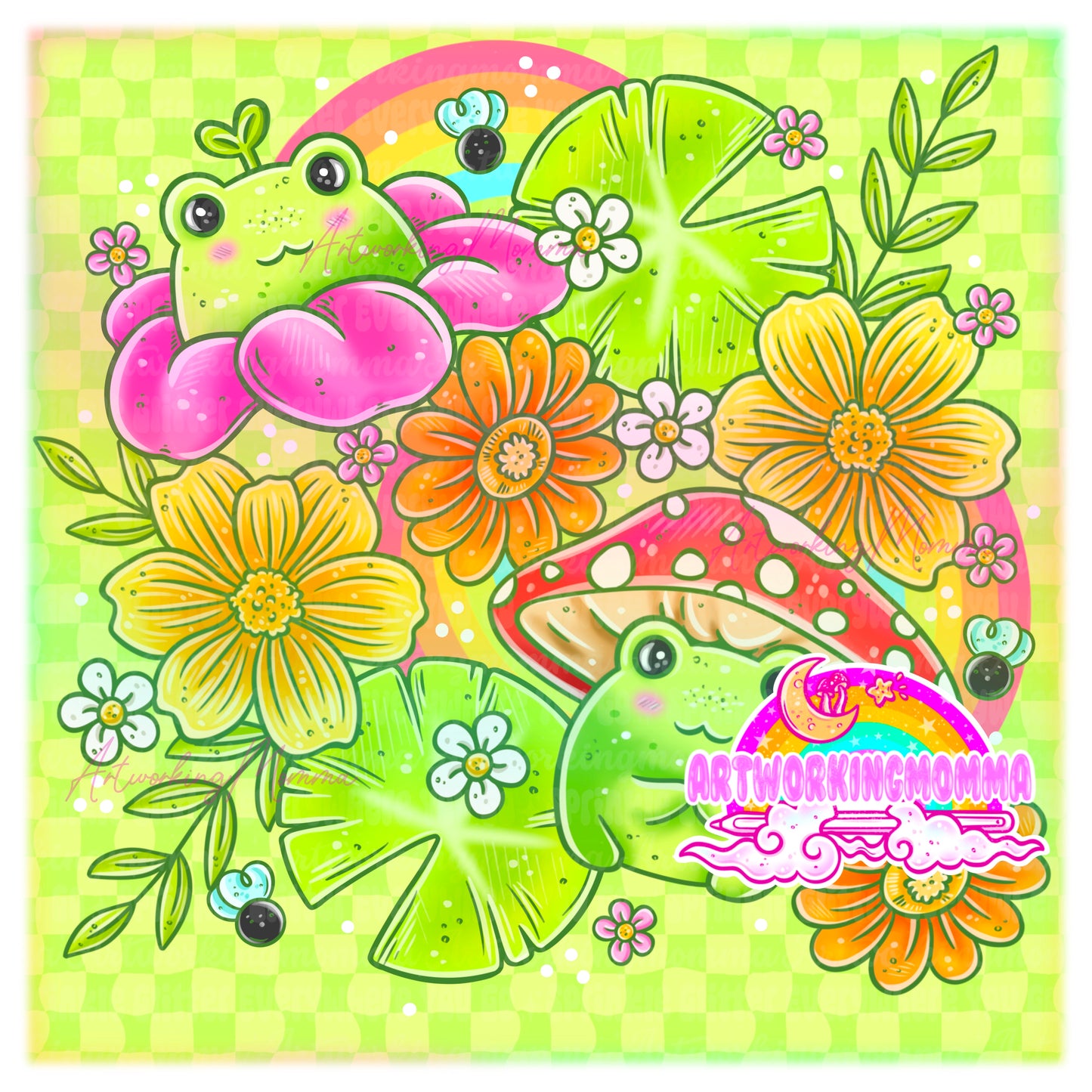 Garden Frogs and PNG