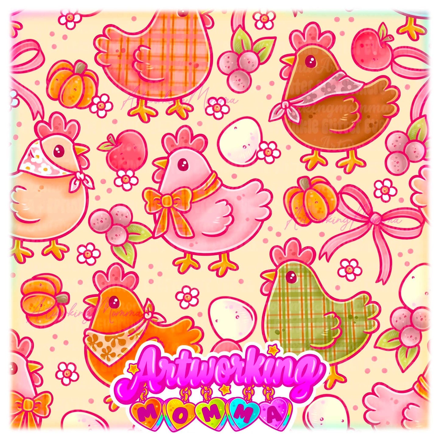Girly Fall Chickens