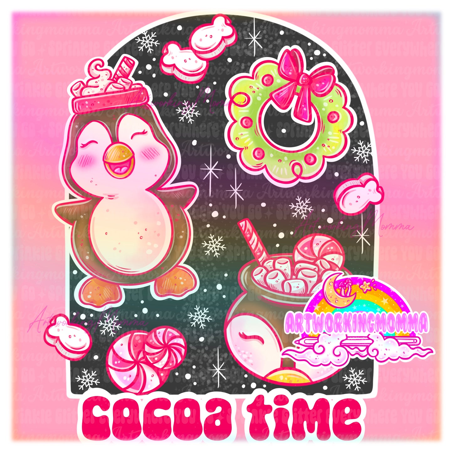 Hot Cocoa Penguins and PNG
