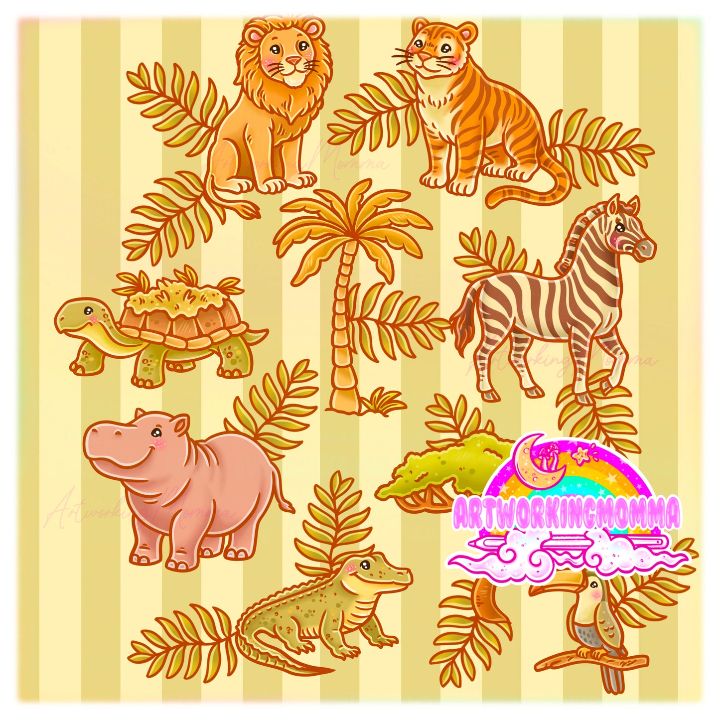Pastel Zoo & PNG