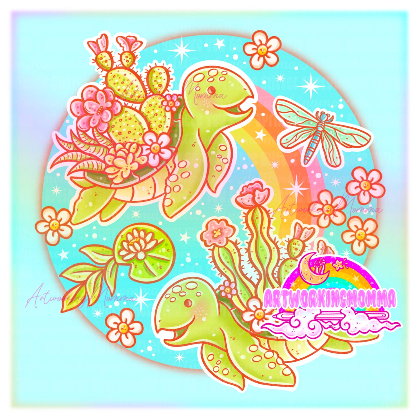 Cacti Turtles and PNG