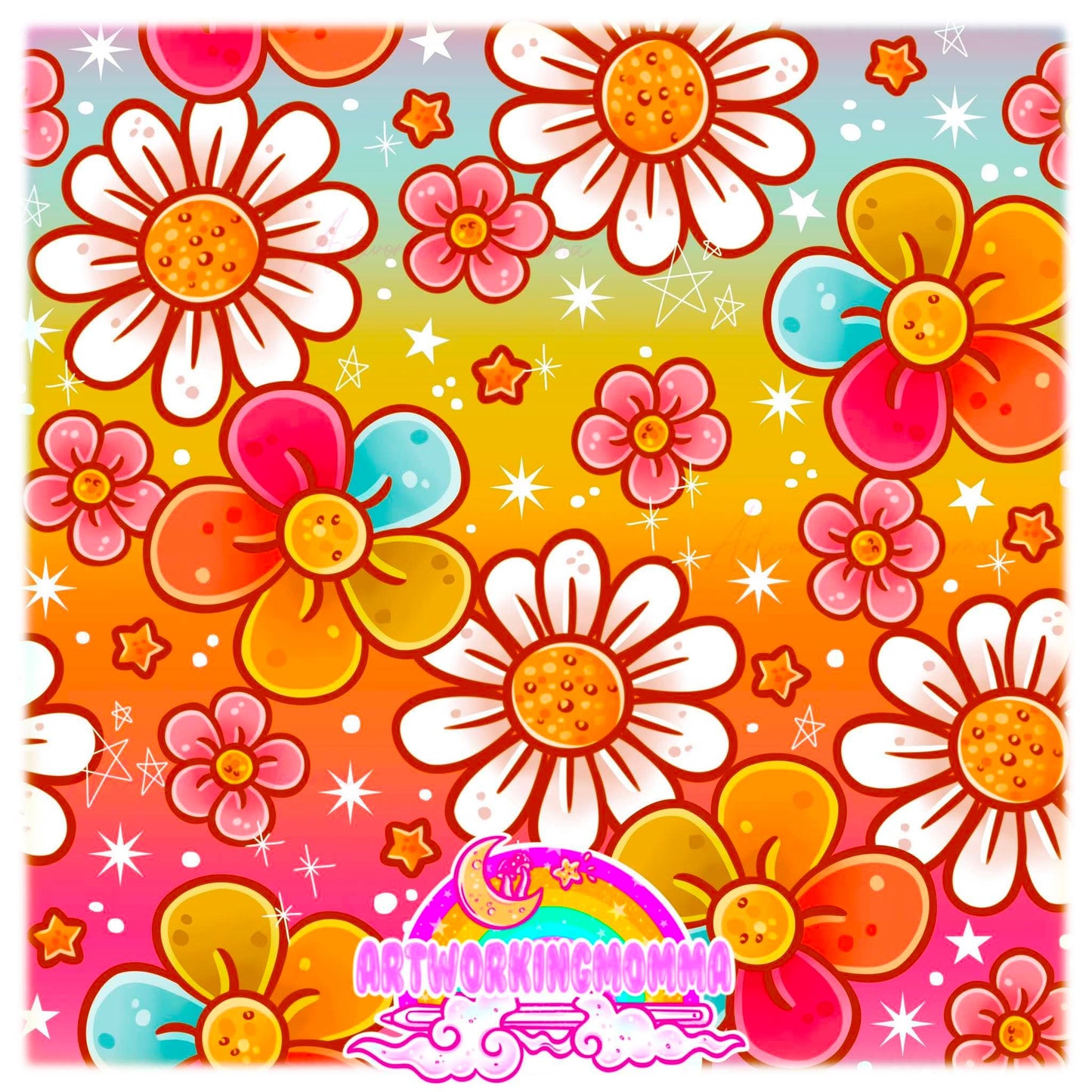 Rainbow Flowers