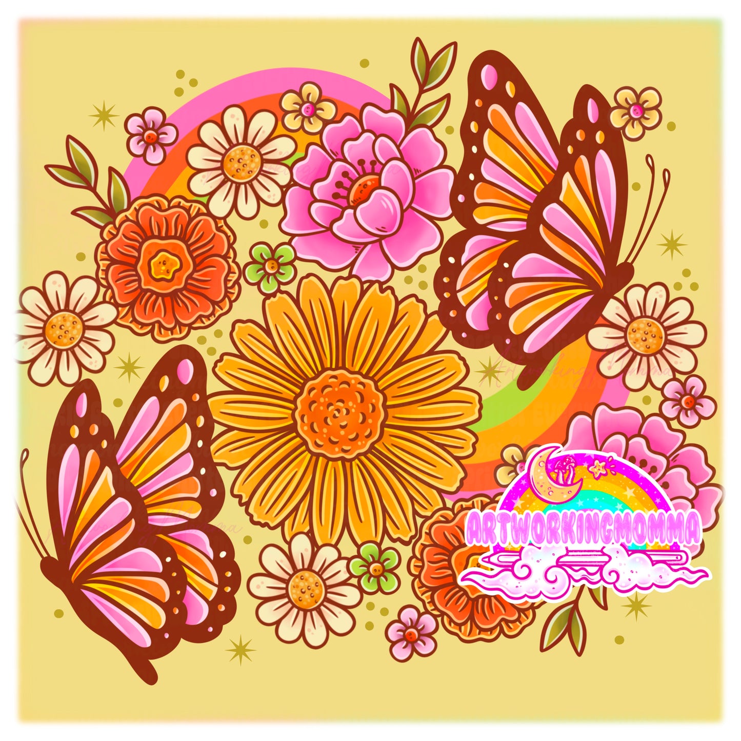 Vintage Butterfly & PNG
