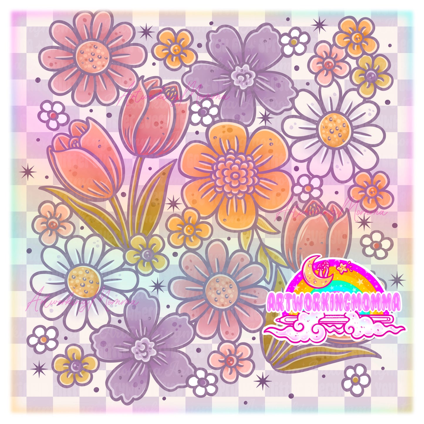 Pastel Spring Floral & PNG