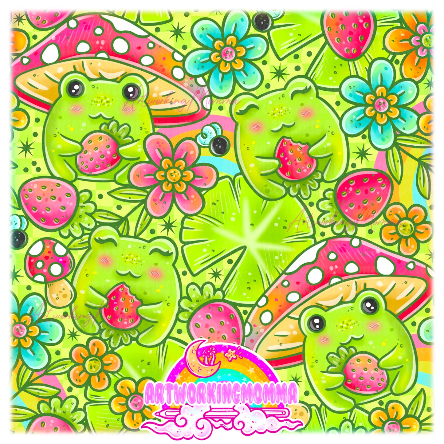 Strawberry Froggies and PNG