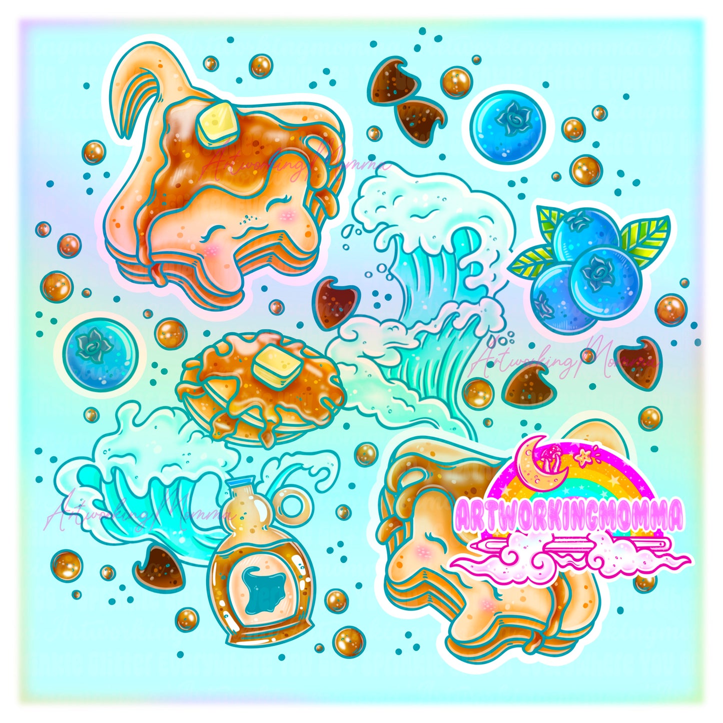 Pancake Rays PNG