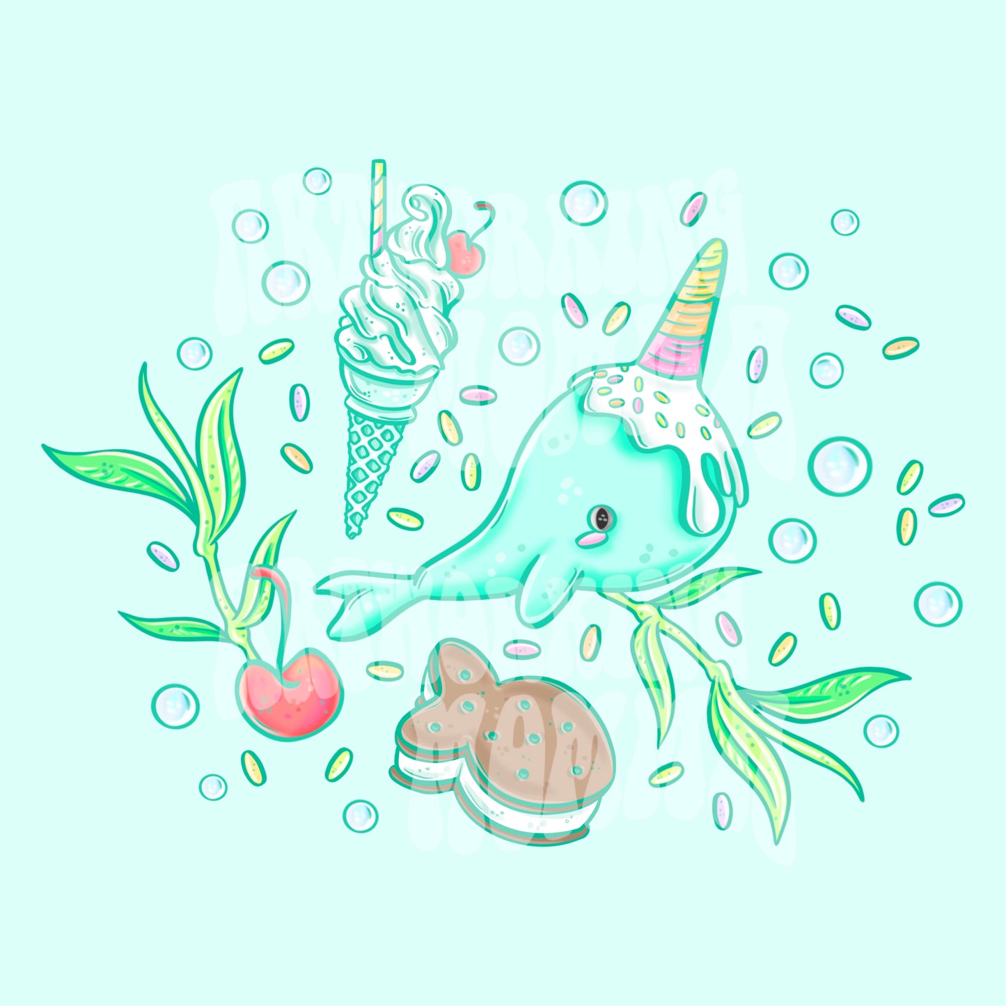 Icecream Narwhal Sub