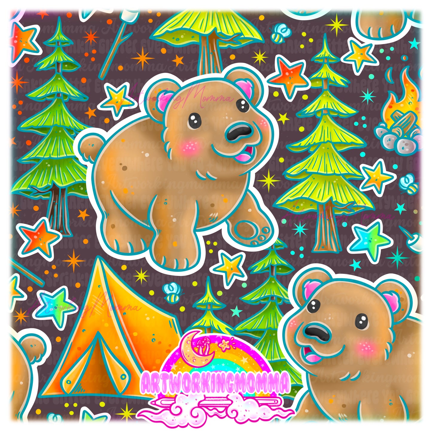 Camping Bears and PNG