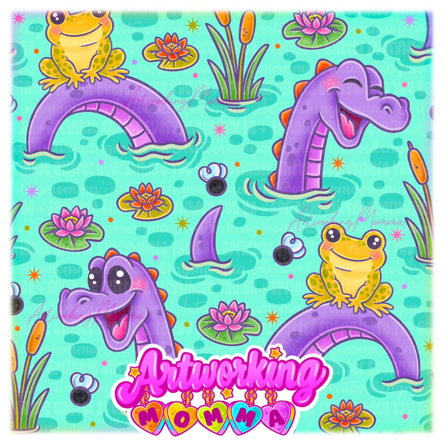Nellie with Frog Friends & PNG