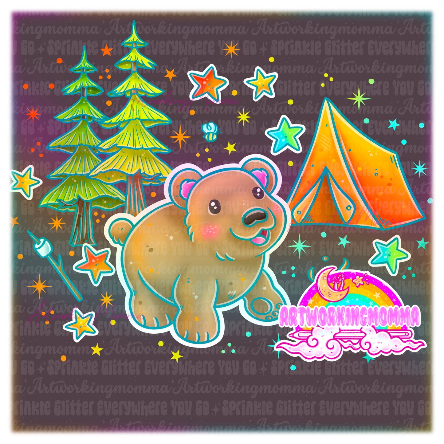 Camping Bears and PNG