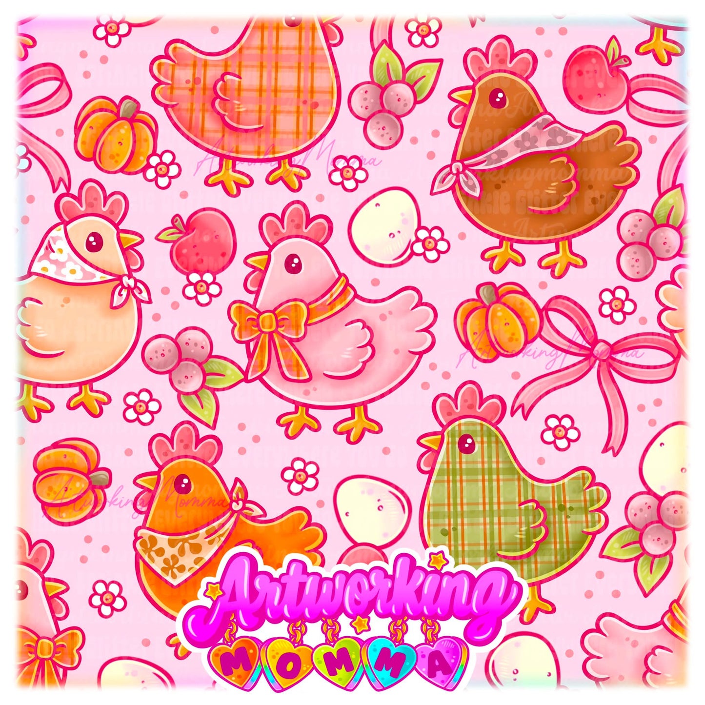 Girly Fall Chickens