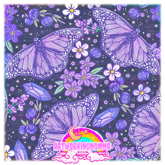 Blueberry Butterflies and PNG