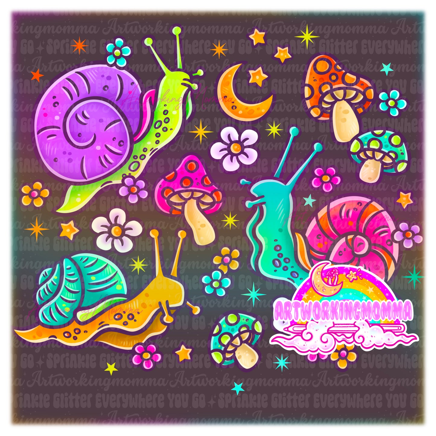 Bright Snails & PNG
