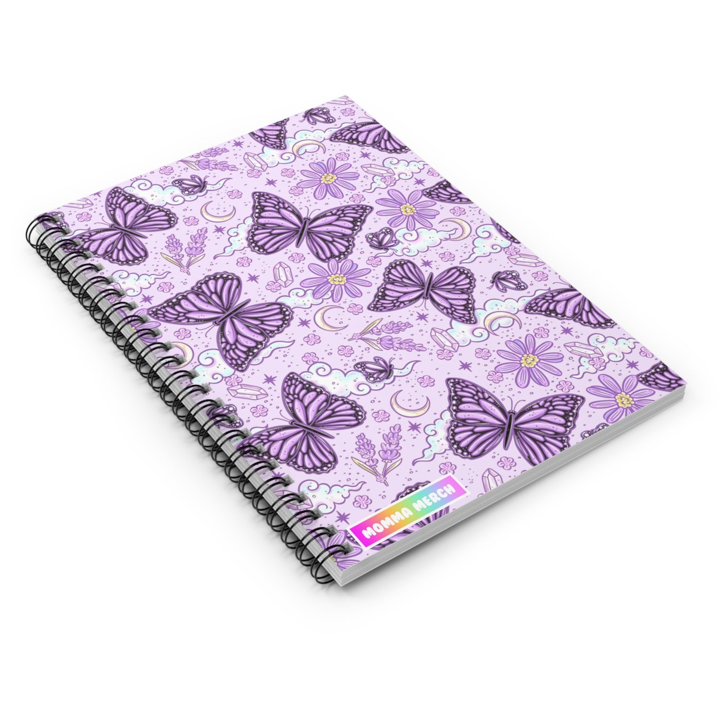 Magic Butterfly Spiral Notebook - Ruled Line