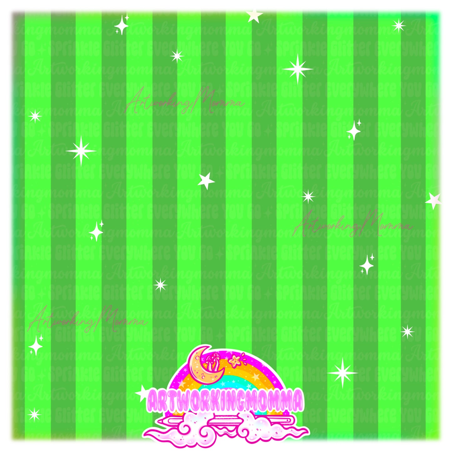 Pink and Green Stripes
