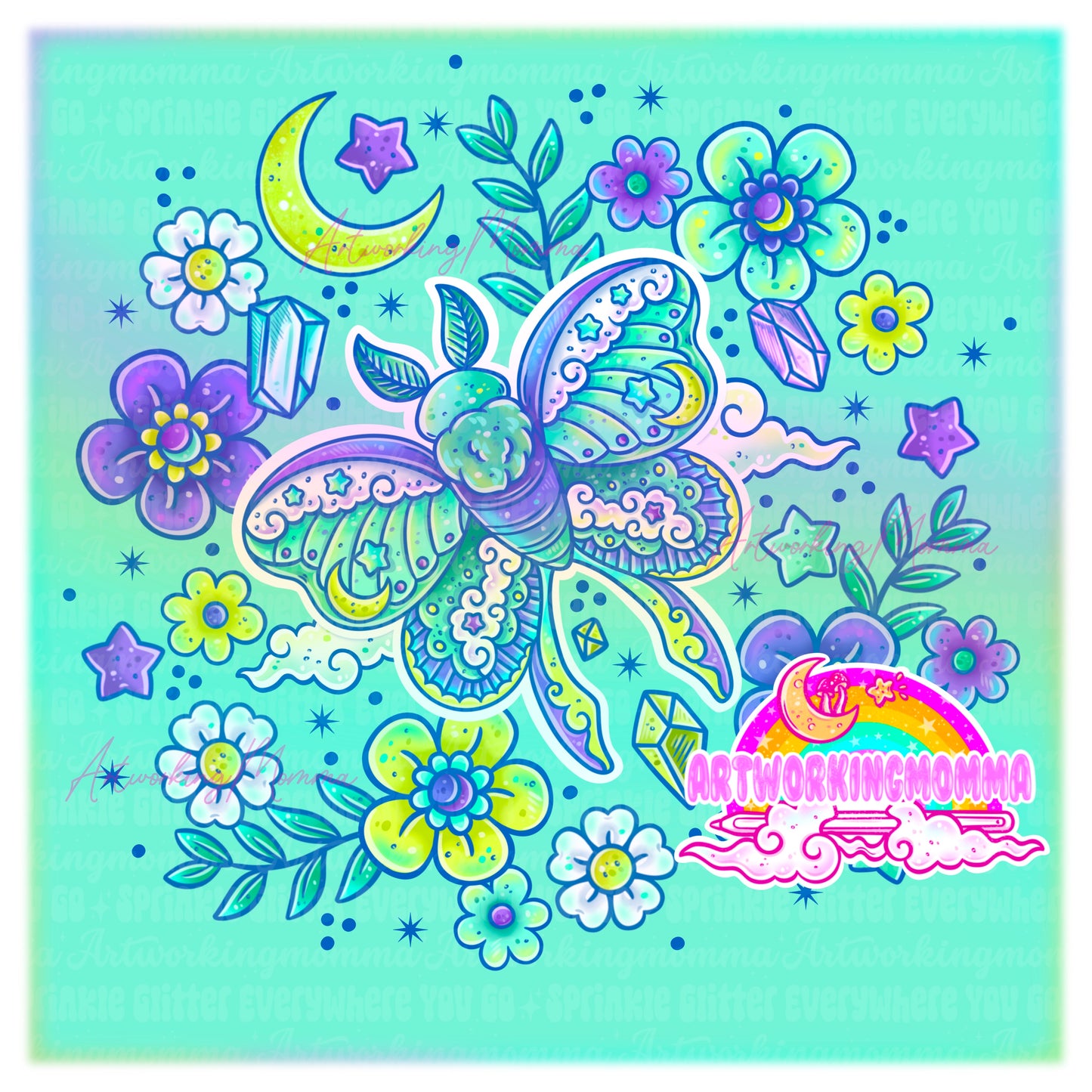 Neon Sky Moths and PNG