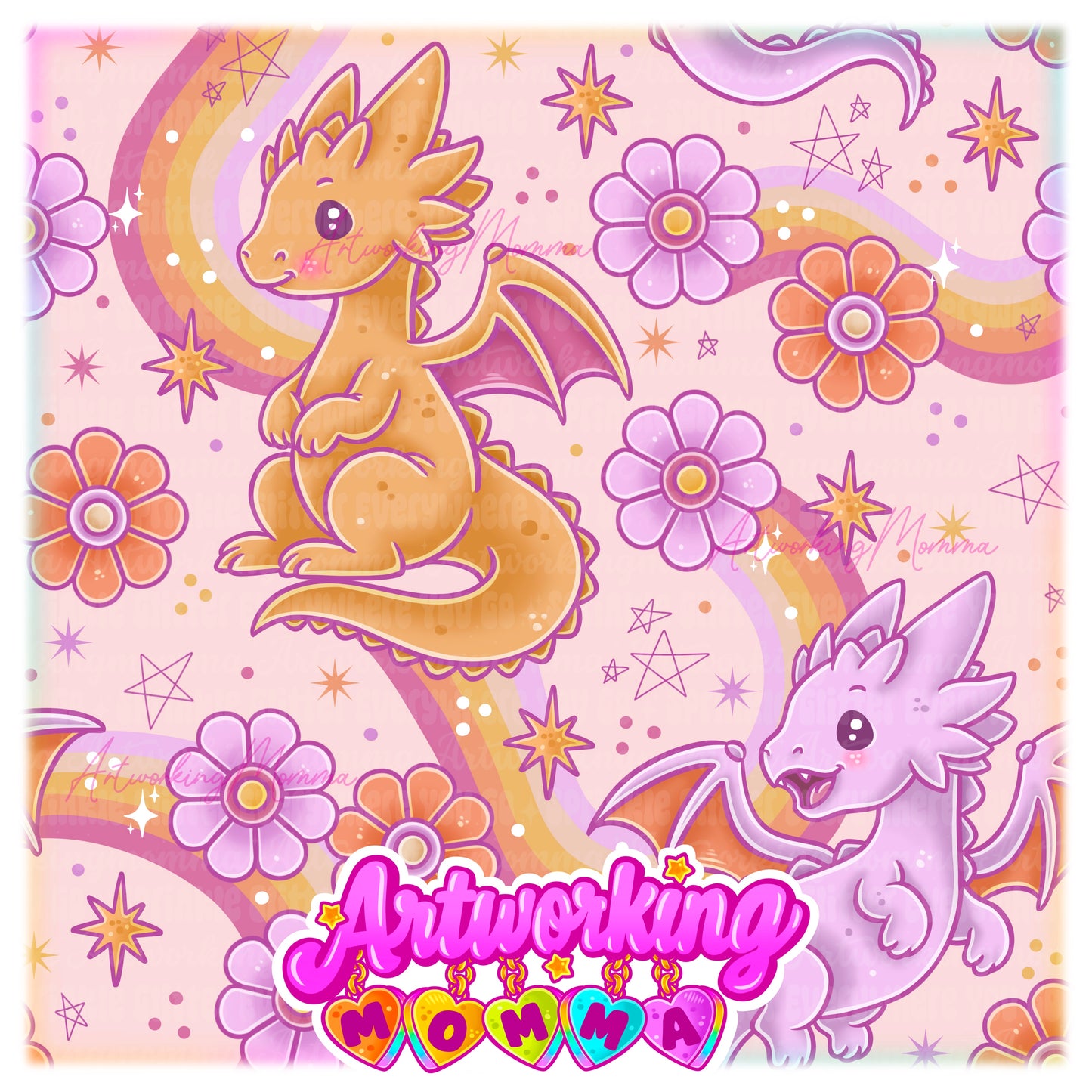 Pastel Dragons & PNG