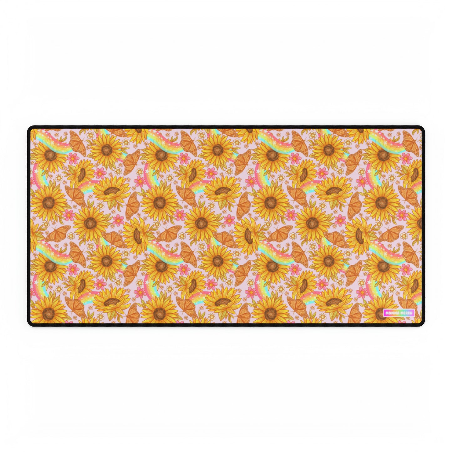 Rainbow Sunflower Desk Mat