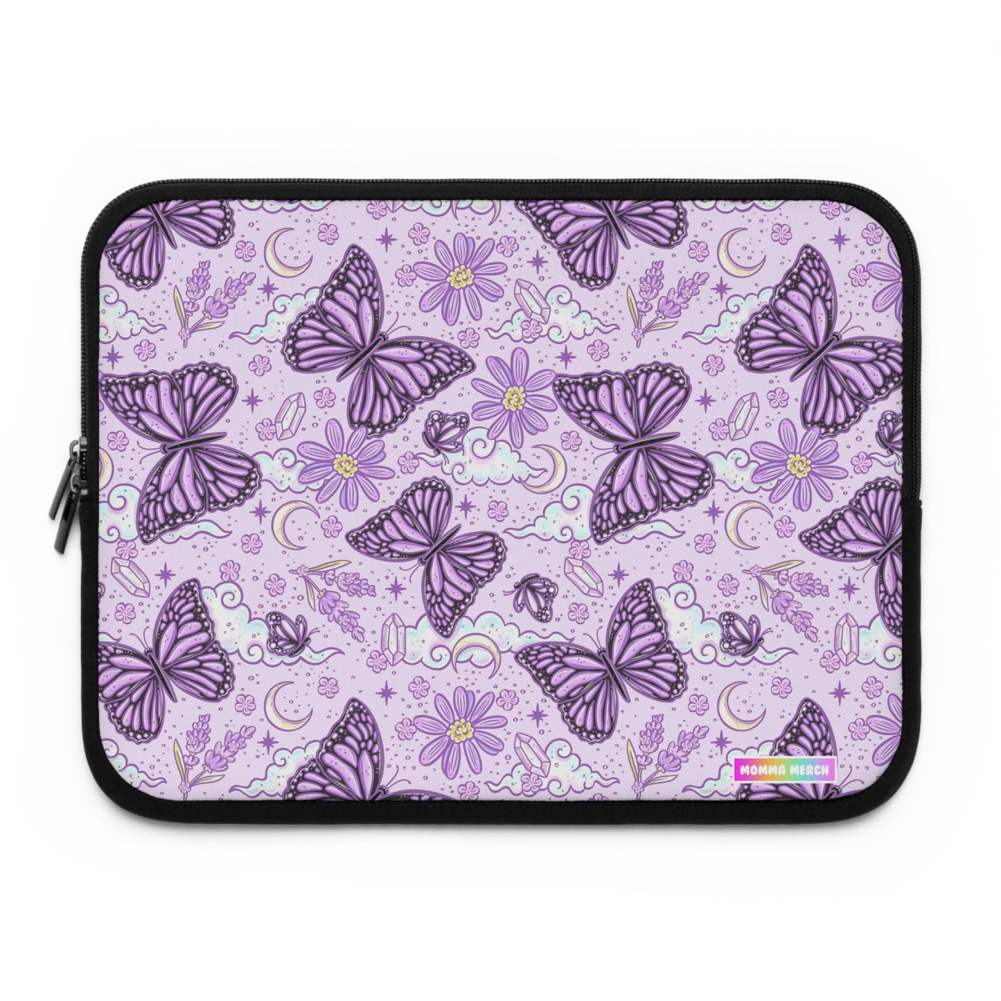 Purple Butterfly Laptop Sleeve