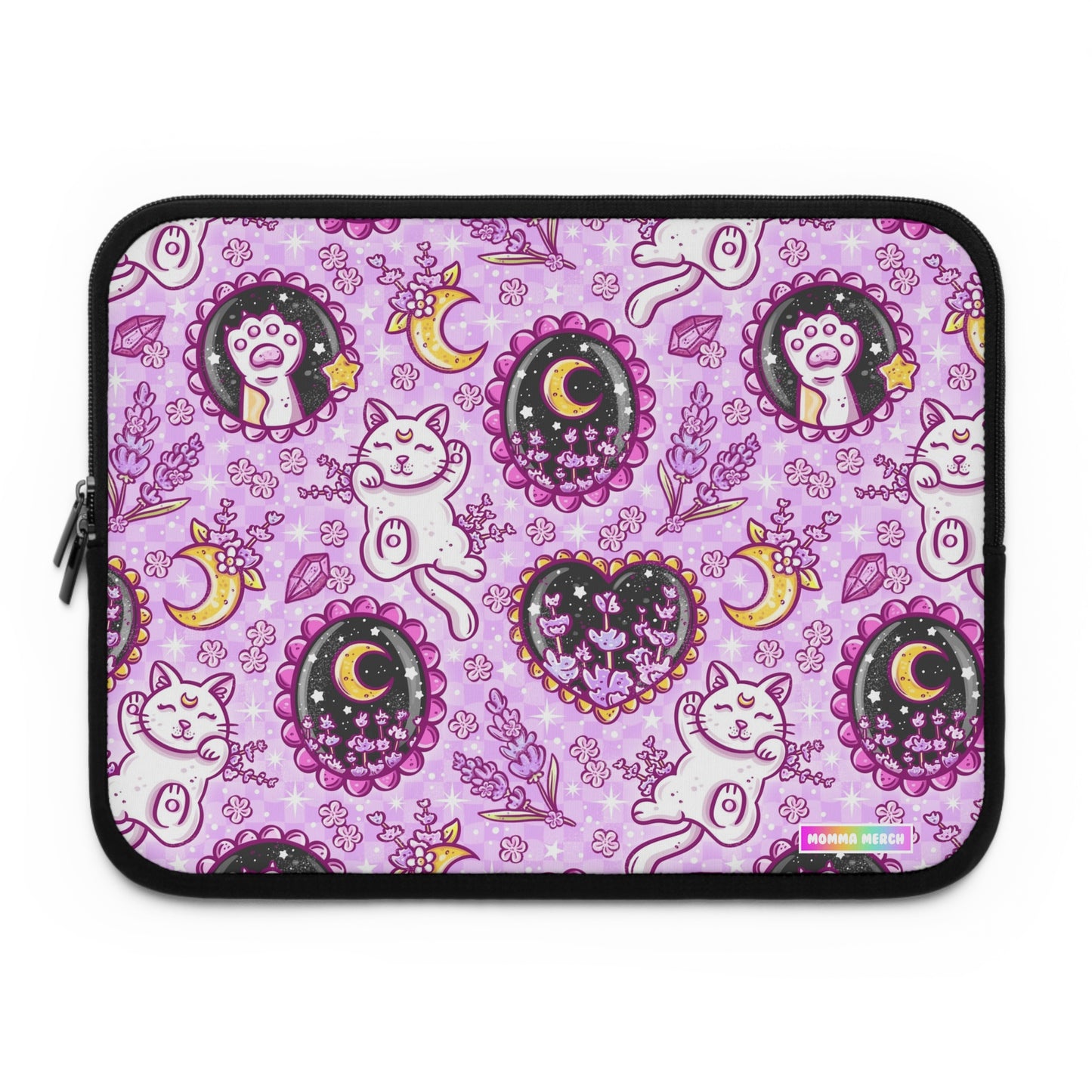 Lavender Kitty Laptop Sleeve