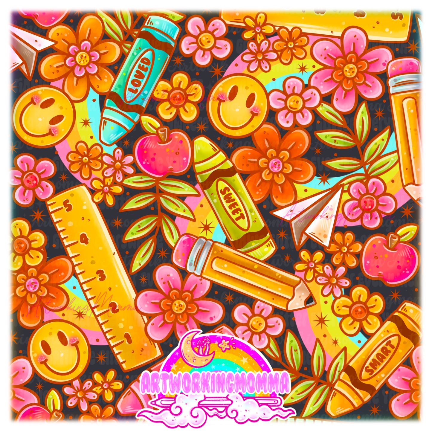 Girly Back to School Crayons