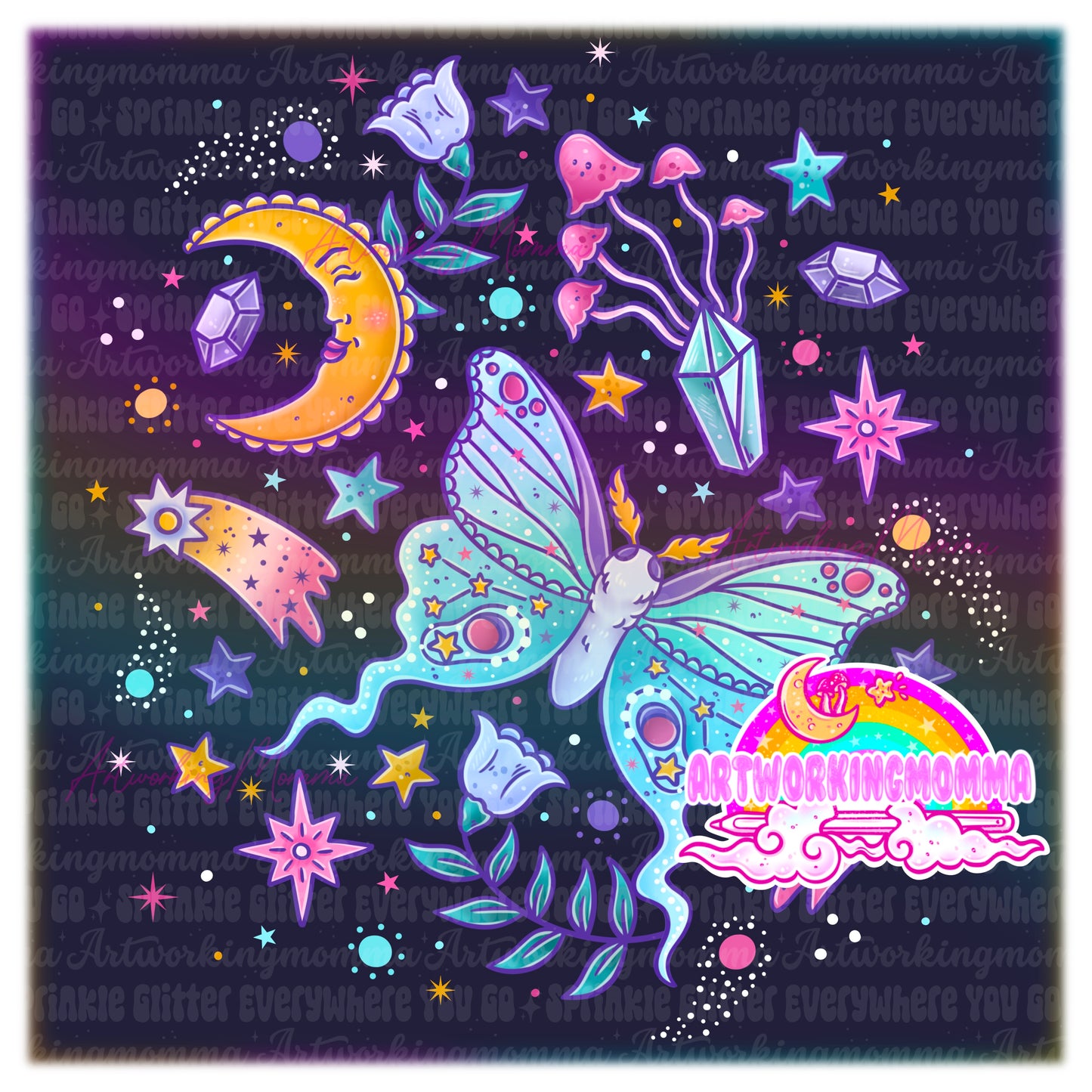 Celestial Space Moths and PNG