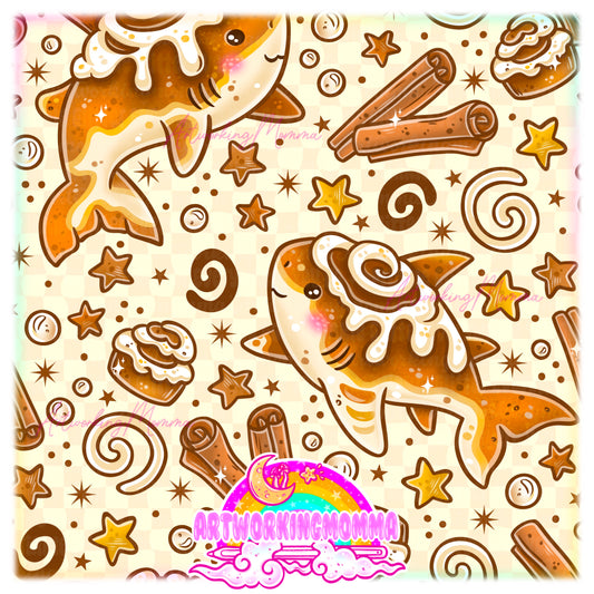 Cinnamon roll  Shark and PNG