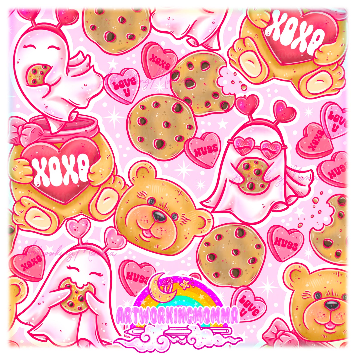 Valentines Cookie Ghosties