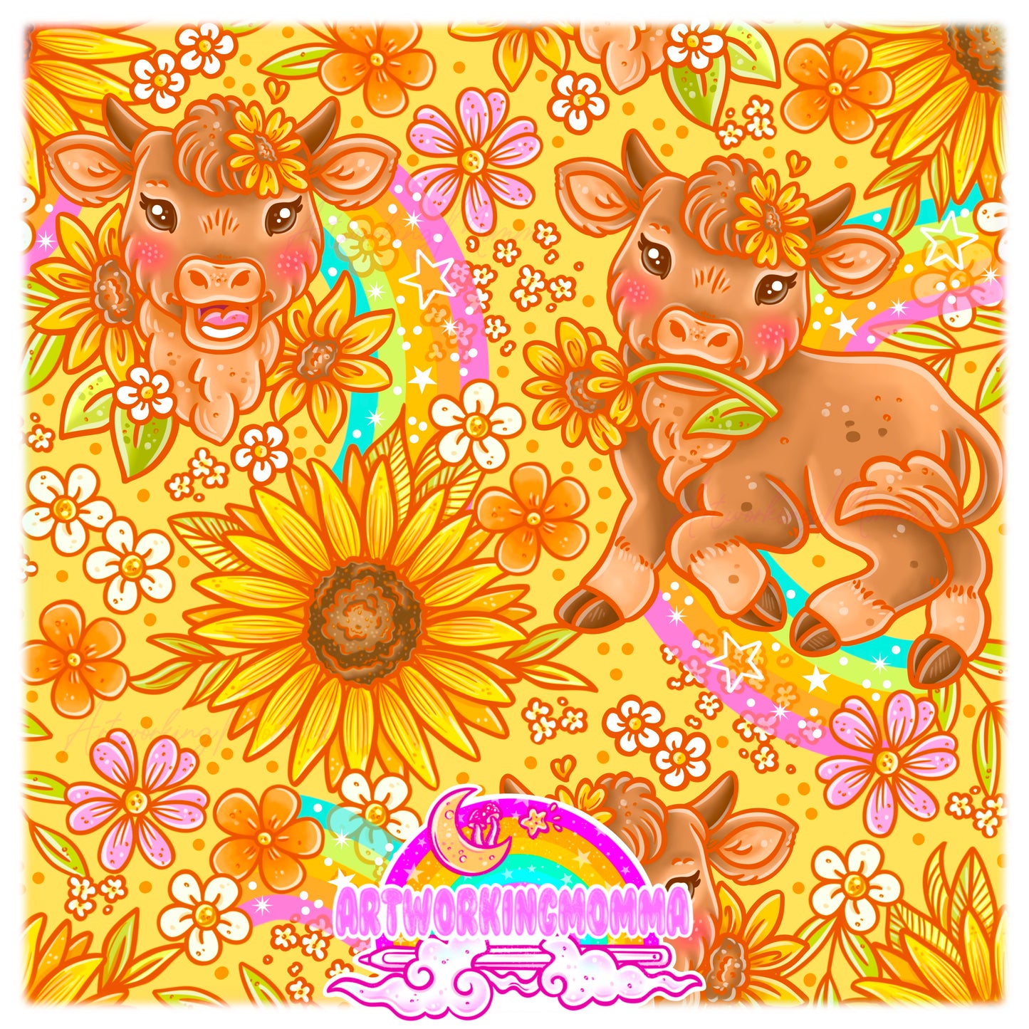 Sunflower Cows and PNG