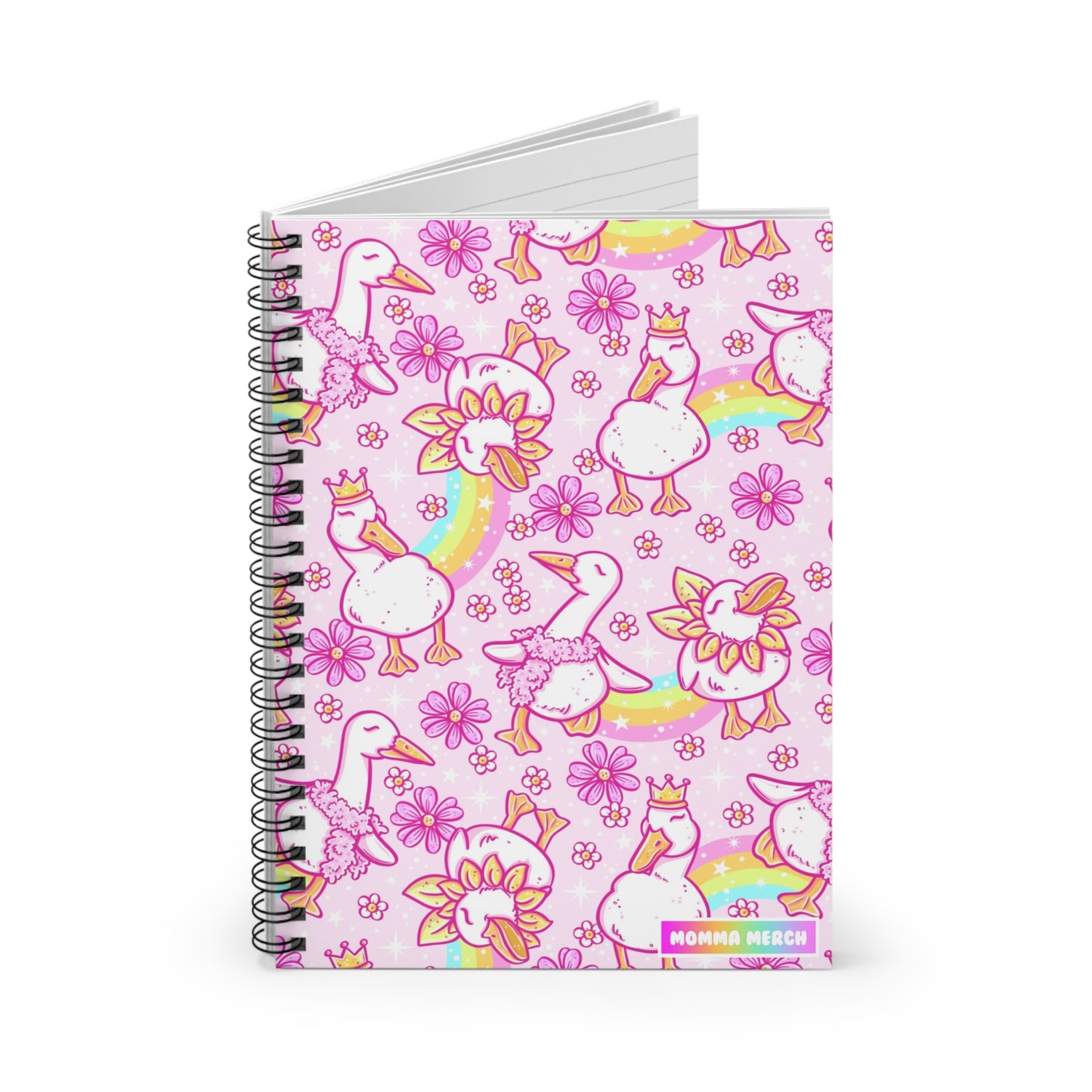 Silly Ducks Spiral Notebook - Ruled Line