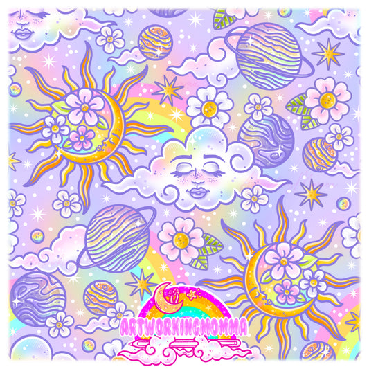 Pastel Celestial Skies and PNG