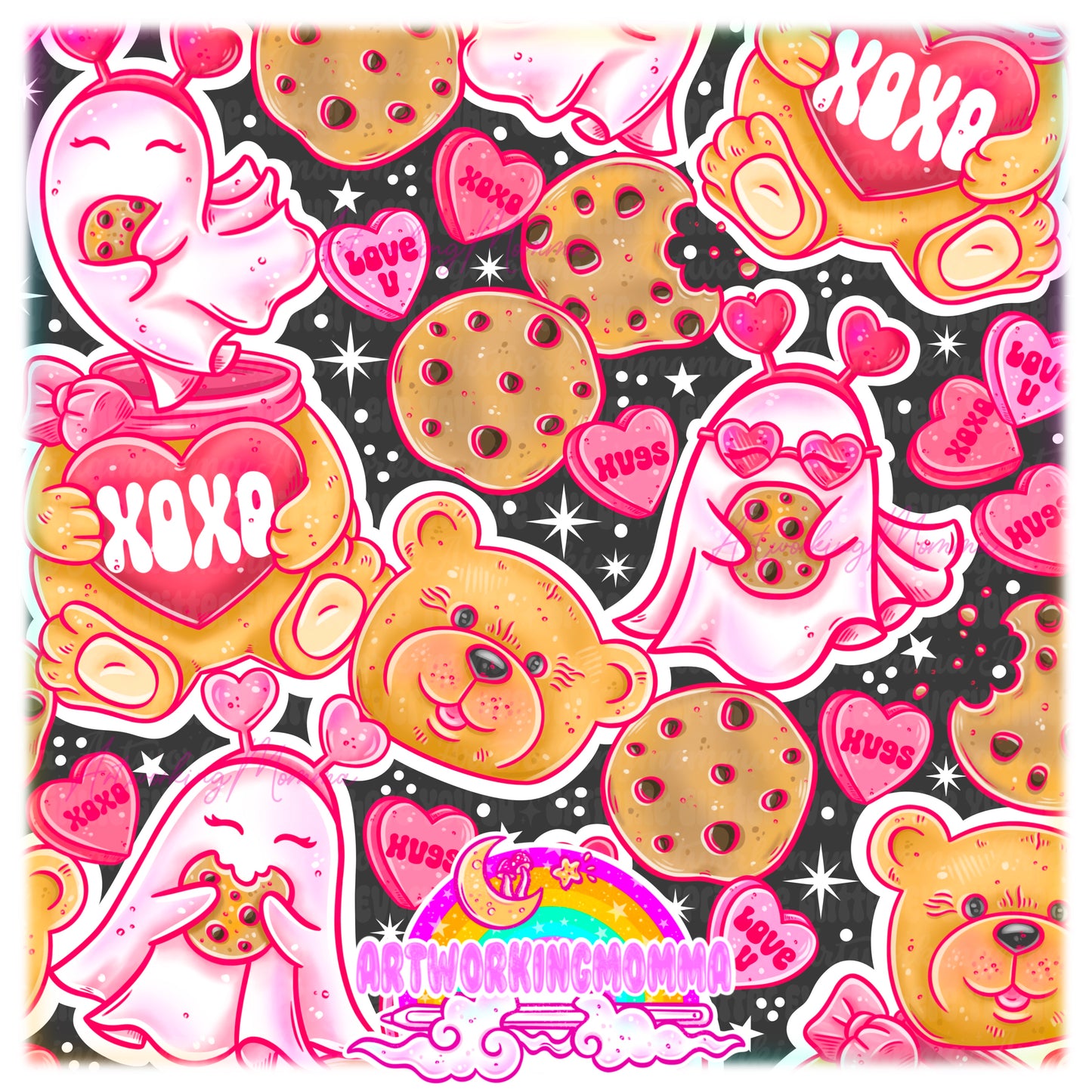 Valentines Cookie Ghosties