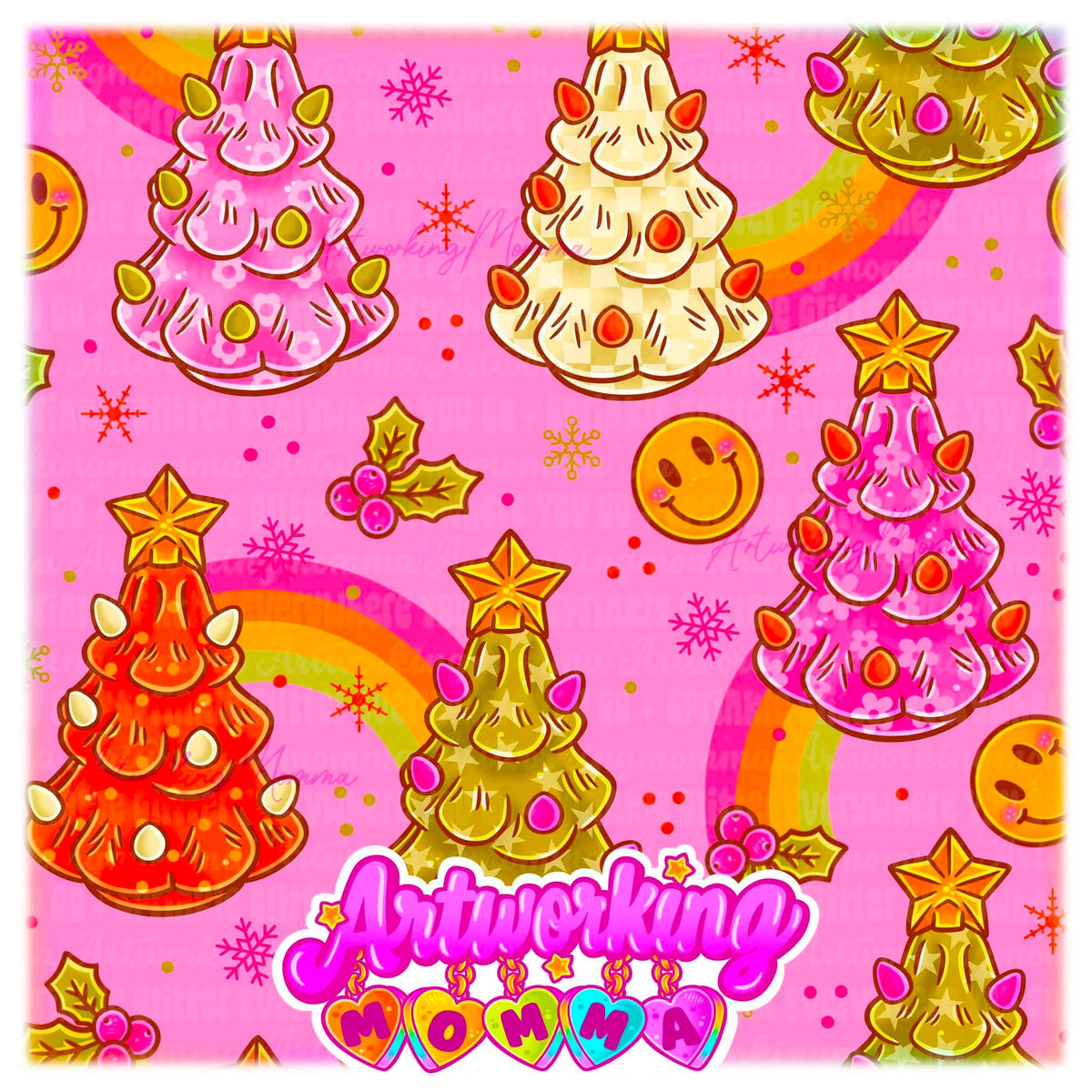 Retro Christmas Trees