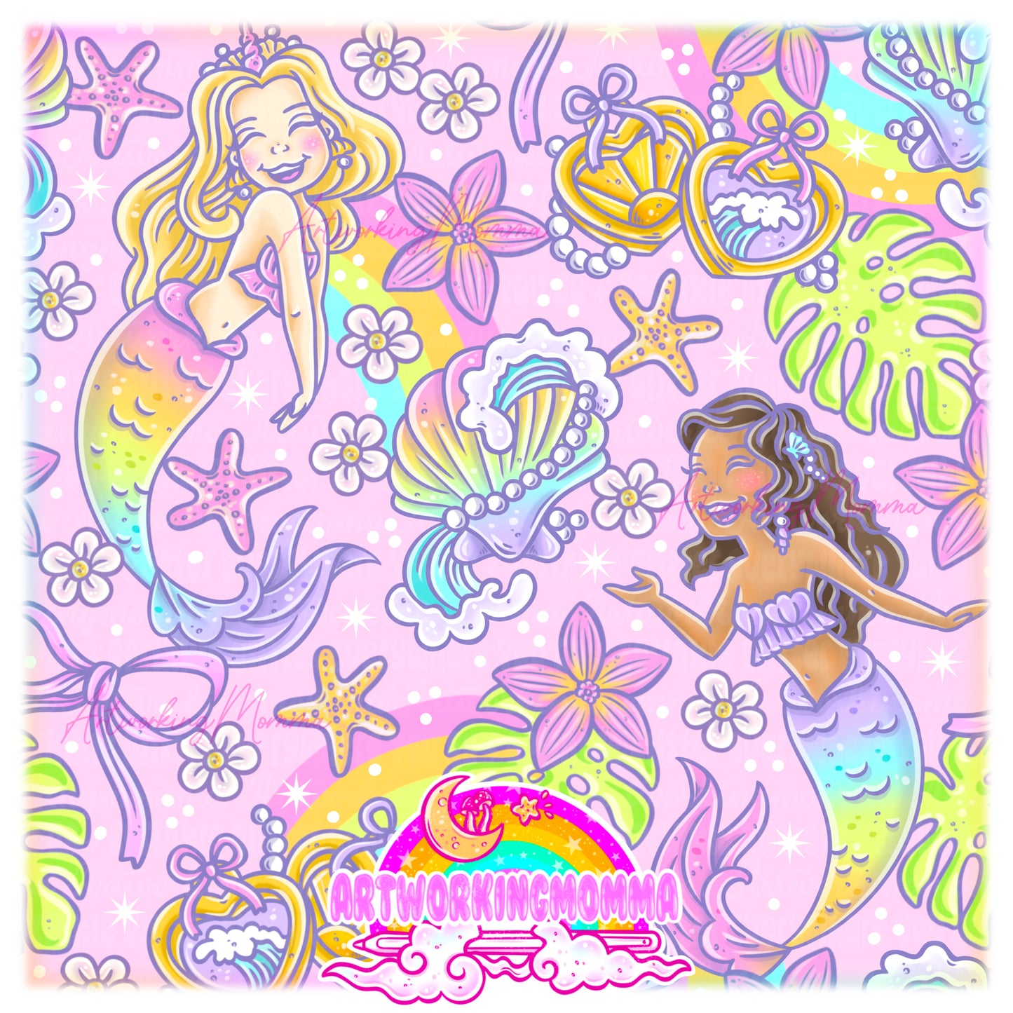 Pastel Mermaids and PNG