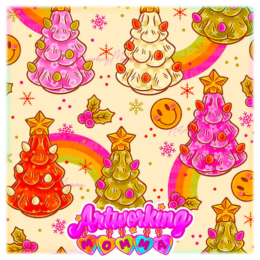 Retro Christmas Trees