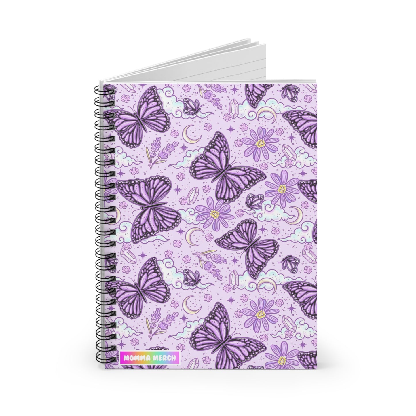 Magic Butterfly Spiral Notebook - Ruled Line