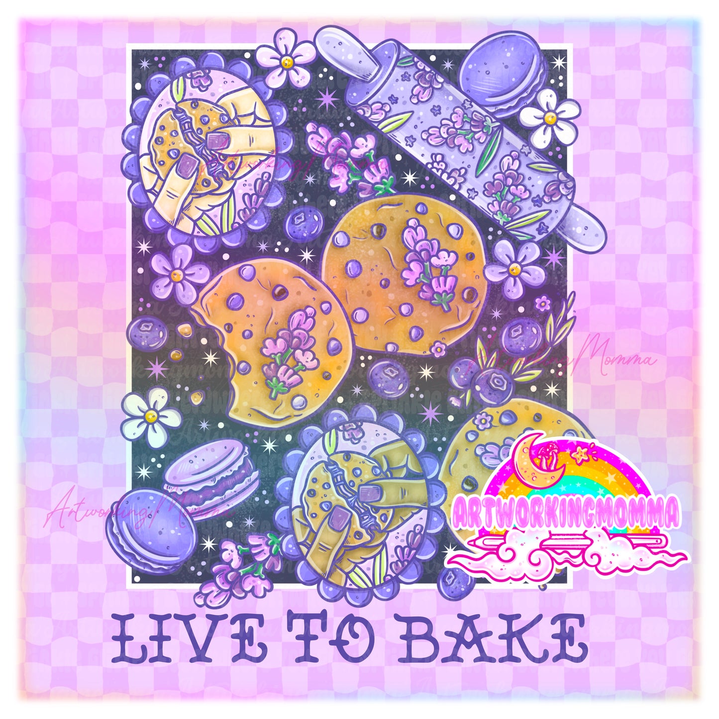 Lavender Cookies and PNG