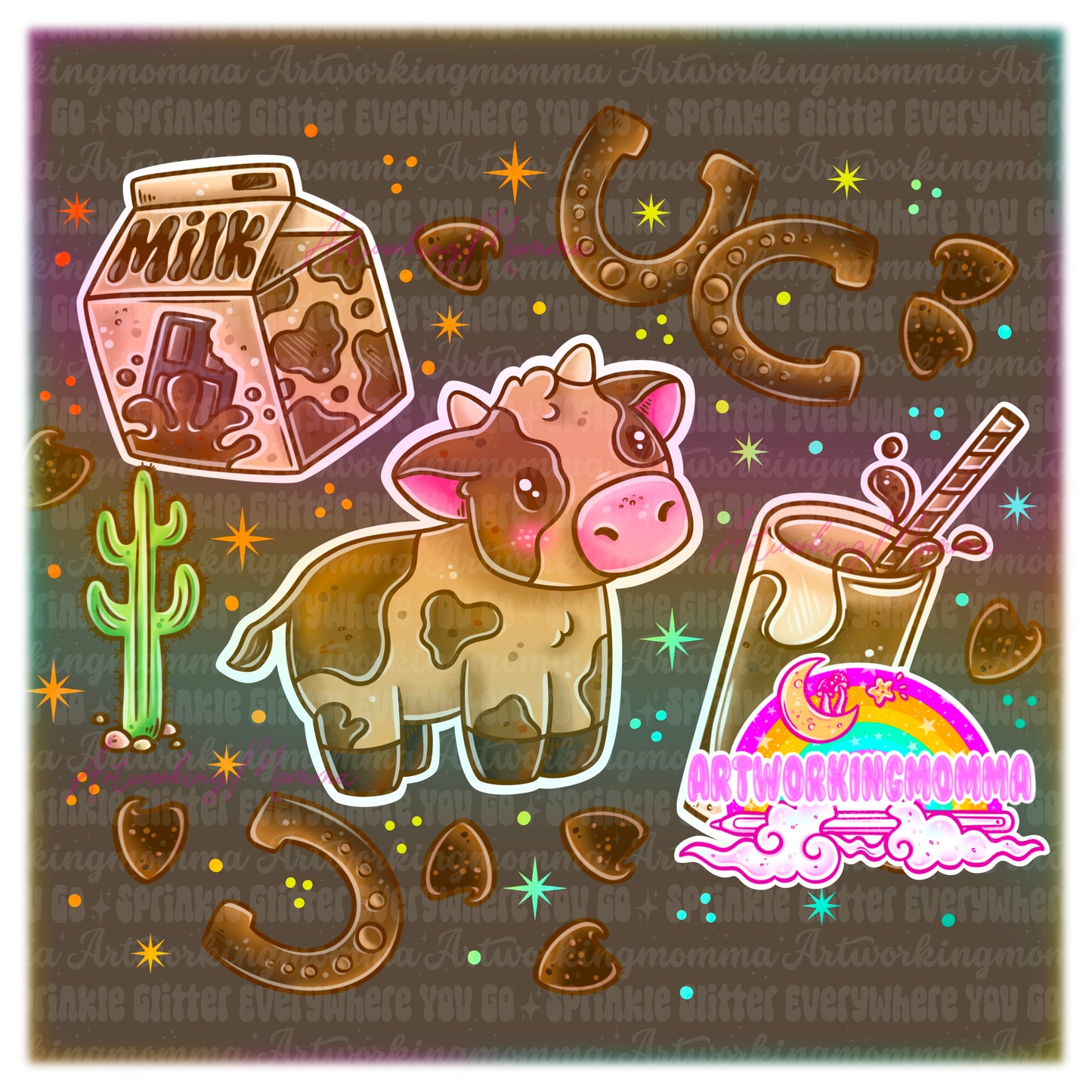 Chocolate Milk Cow and PNG