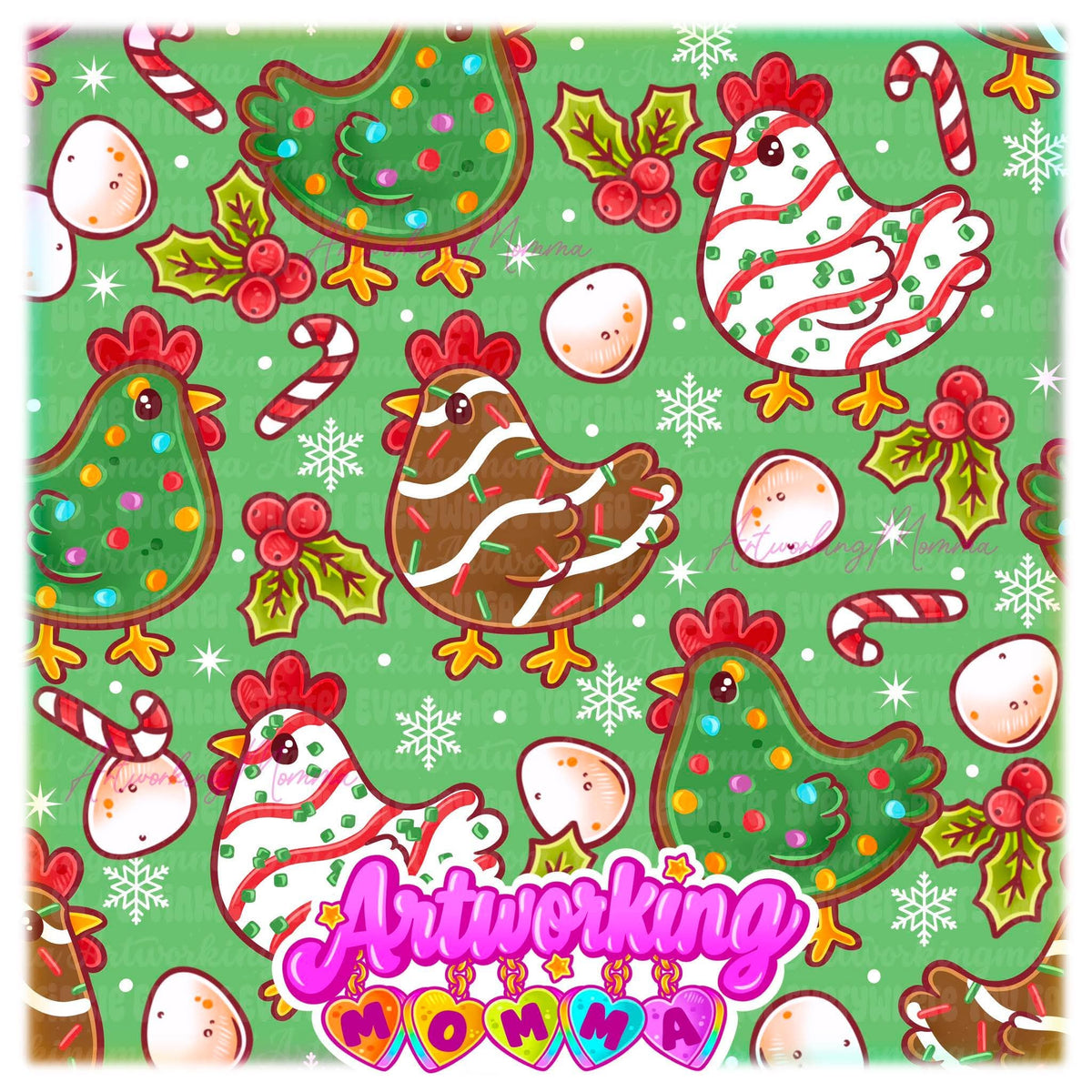 Debbie Christmas Chickens