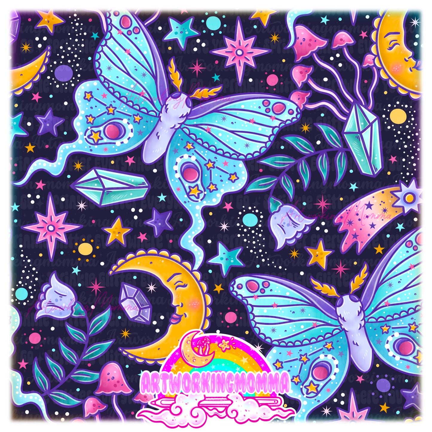 Celestial Space Moths and PNG