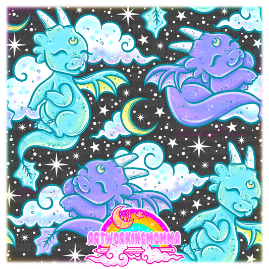 Sleepy Dragons Dark and PNG