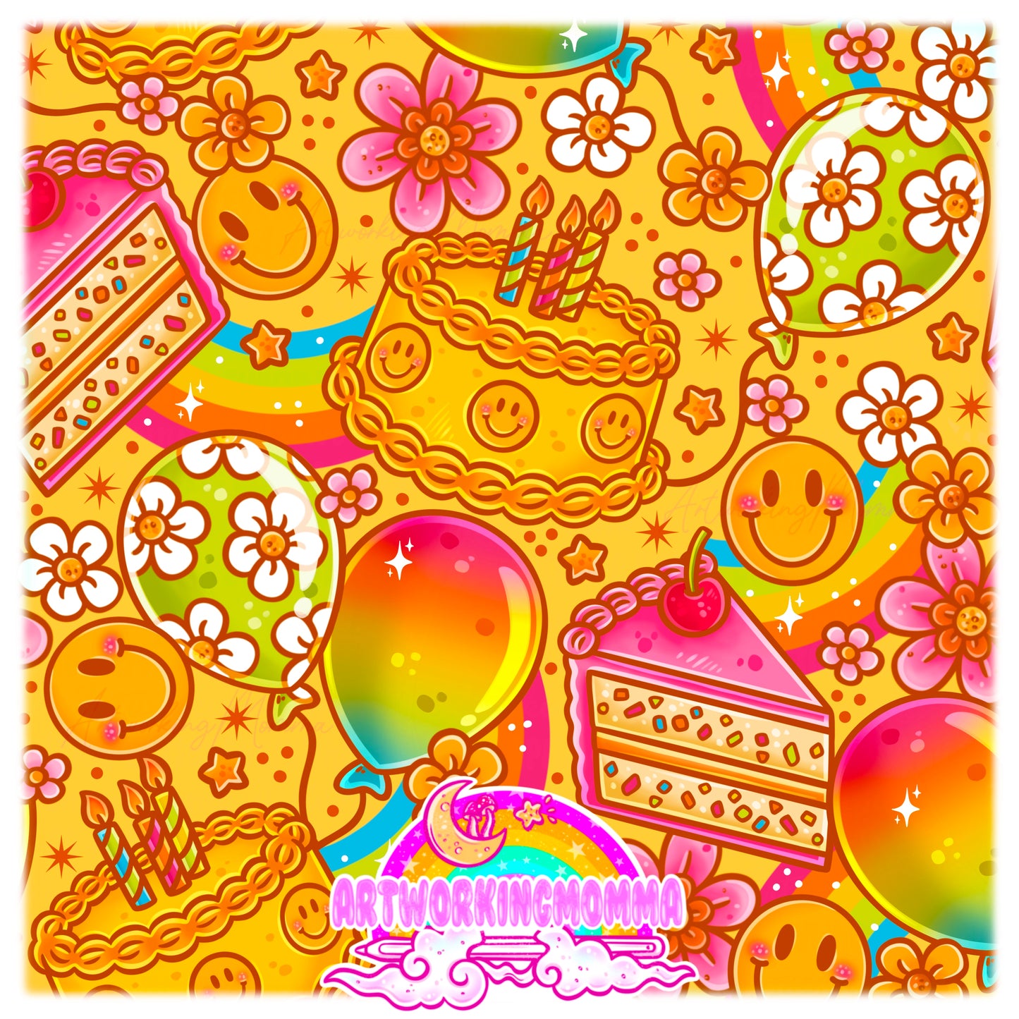 Retro Smiley Birthday