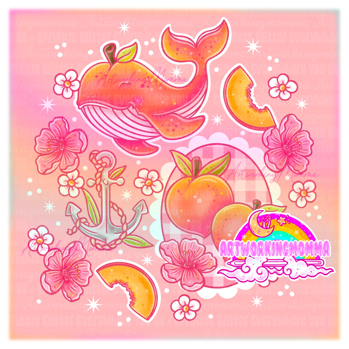 Peach Whales and PNG