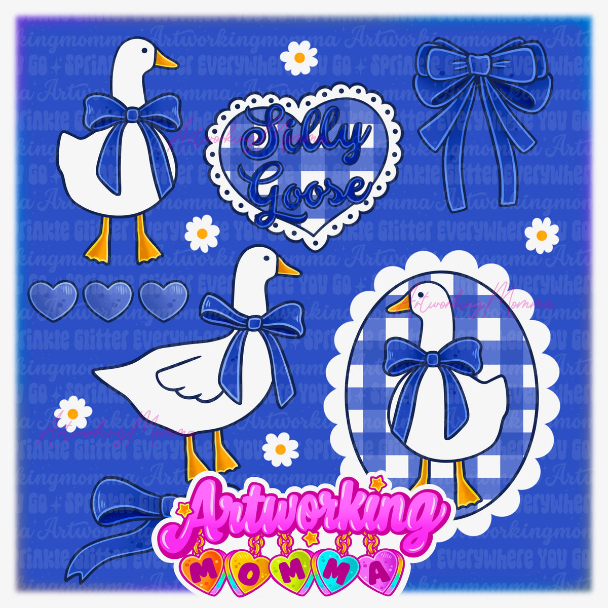 Silly Vintage Goose & PNG