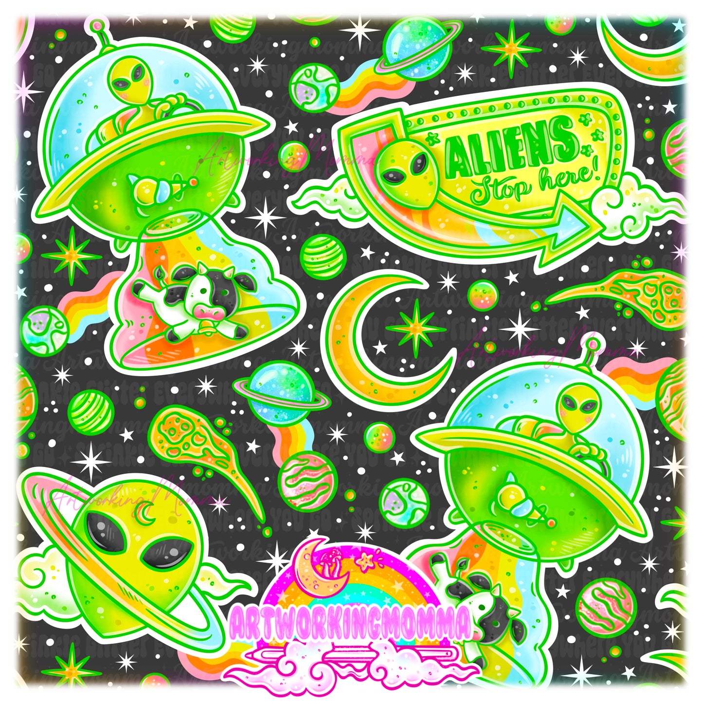 Groovy Aliens NEW and PNG
