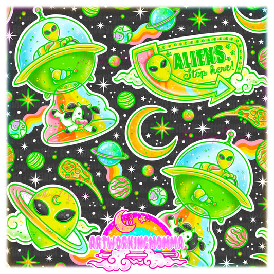 Groovy Aliens NEW and PNG