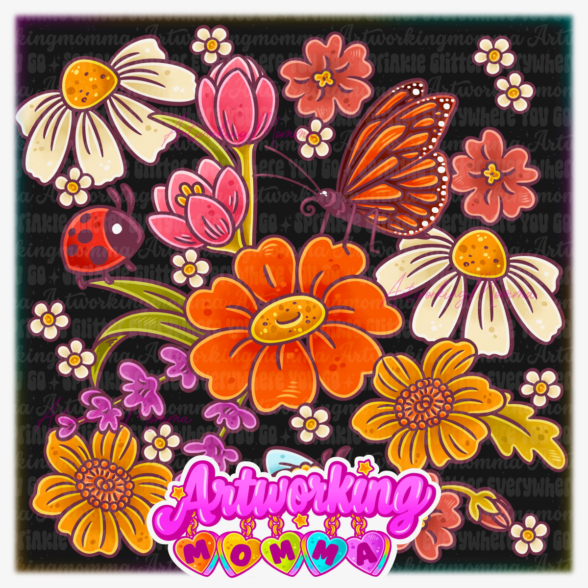 Dark Meadow Floral & PNG