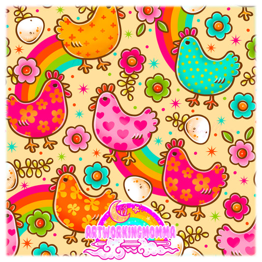 Retro Chickens & PNG